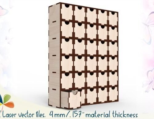 Escritorio De Almacenamiento Eficiente Con 30 Cajones Creativo Digital